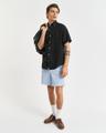 Sunfaded Regular Fit Shorts mit Kordelzug M - Fresh Blue