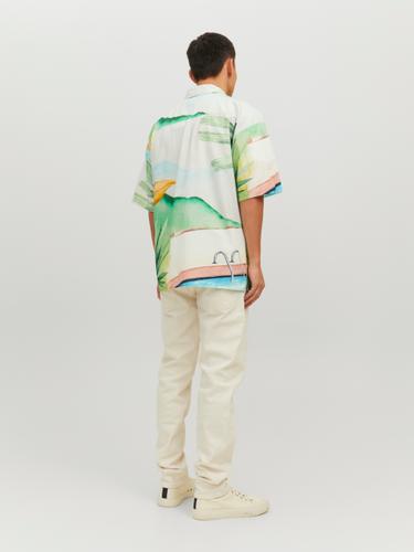 JORLANDSCAPE SHIRT SS LN L Weit geschnitten - Sky Blue