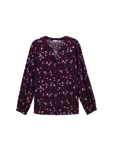 Plus Size - Loose Fit Bluse aus Viskose 46 Loose Fit - Berry Autumn Floral Design