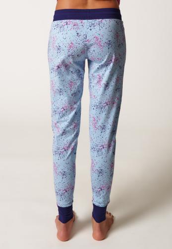 Skiny Damen Hose lang Night In Mix & Match 38 - Sky Spottedflowers