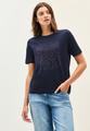 Shirt mit Schmucksteinen L - Urban Navy Blue