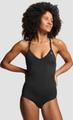 PUMA Damen Badeanzug SWIM WOMEN V-NECK CROSSBACK SW S in Schwarz