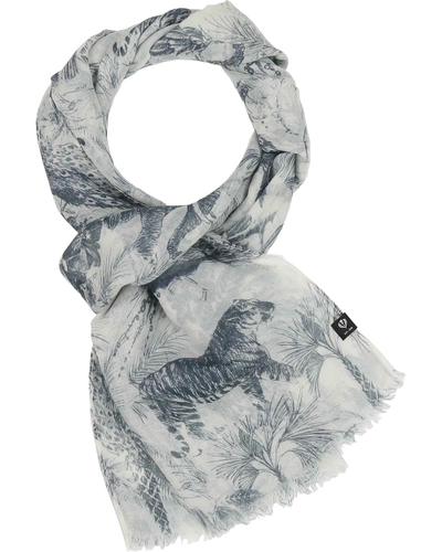 Schal Sustainability Edition - Stola mit wilden Tieren OS - Poppy Seed