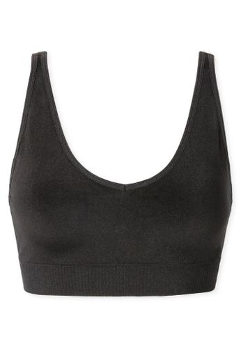 Soft BH mit herausn. Pads Schwarz S