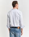 Regular Fit Classic Popeline Hemd mit Streifen Blau XL