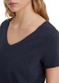 V-Neck-T-Shirt regular Blau S