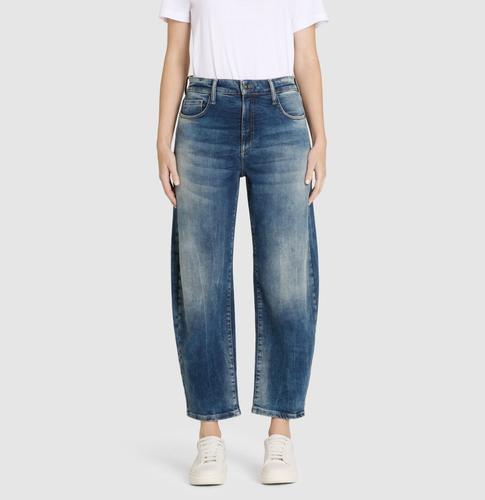 MAC JEANS - DANNI, Light authentic denim 36/OL Barrel Fit - Blau