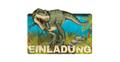 TapirElla Einladungskarten Dinosaurier T-Rex, 8 Stück inkl. Umschläge