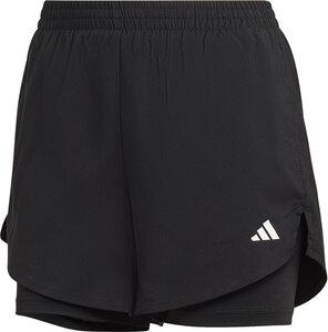 ADIDAS Damen Shorts W MIN 2IN1 SHO L in Schwarz