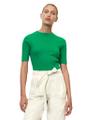 Kurzarm-Ripp-Strickpullover XL - Vivid Green