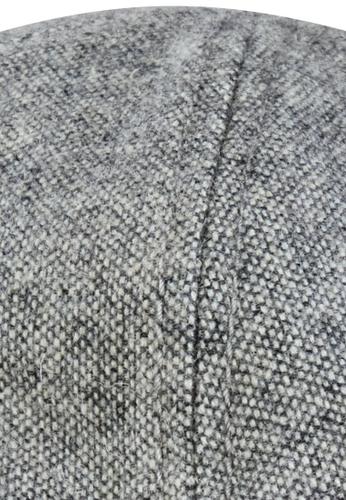 Flatcap aus einem angenehmen Wollmix L - Stone Gray