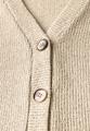 Glitzernde Strick-Look Jacke Beige 42