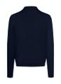 Pullover Polokragen Knopf 1/1 Arm Blau 48