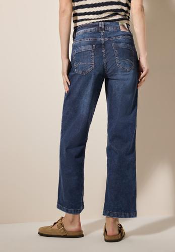 Wide Leg Jeans 32/7/8 Hosen - Mid Blue Used Wash
