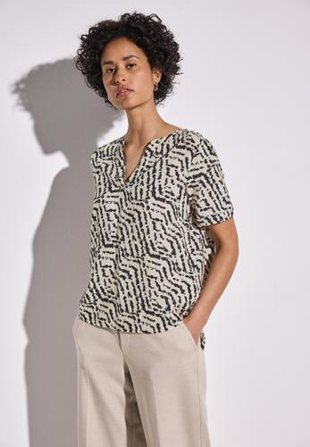 Bedruckte Bluse 36 - Moonstone Sand