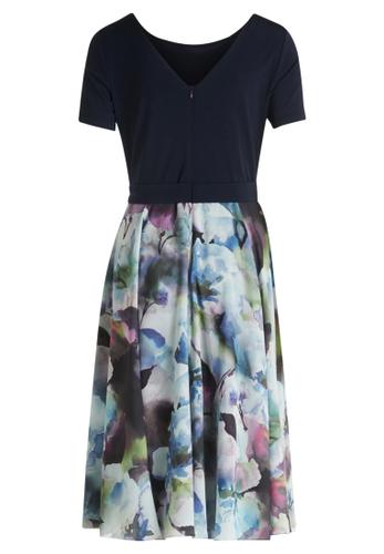 Cocktailkleid 42 Ausgestellt - Dark Blue/purple