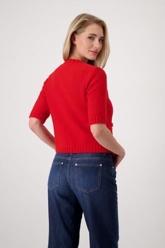 Strickjacke mit Knöpfen 40 - Red