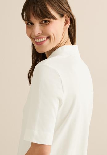 Piquée Poloshirt S - Vanilla White