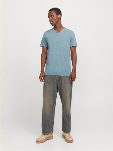 JJESPLIT NECK TEE SS NOOS L Normal geschnitten - Oceanview