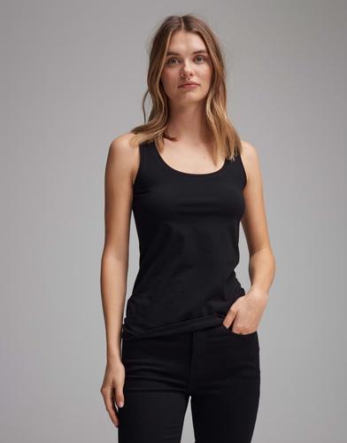 OPUS Trägertop »Imilia« in schöner Basic-Form - Schwarz / 42