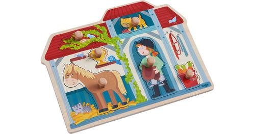 HABA 304592 Greifpuzzle Im Pferdestall