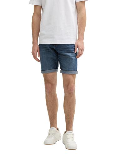 TTJOSH REGULAR SLIM Jeans Shorts 32 Slim Fit - Used Dark Stone Blue Denim