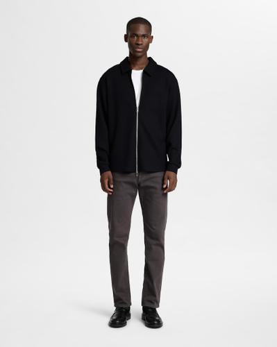 SLHEMANUEL SOFT FULL ZIP SWEAT NOOS Schwarz S