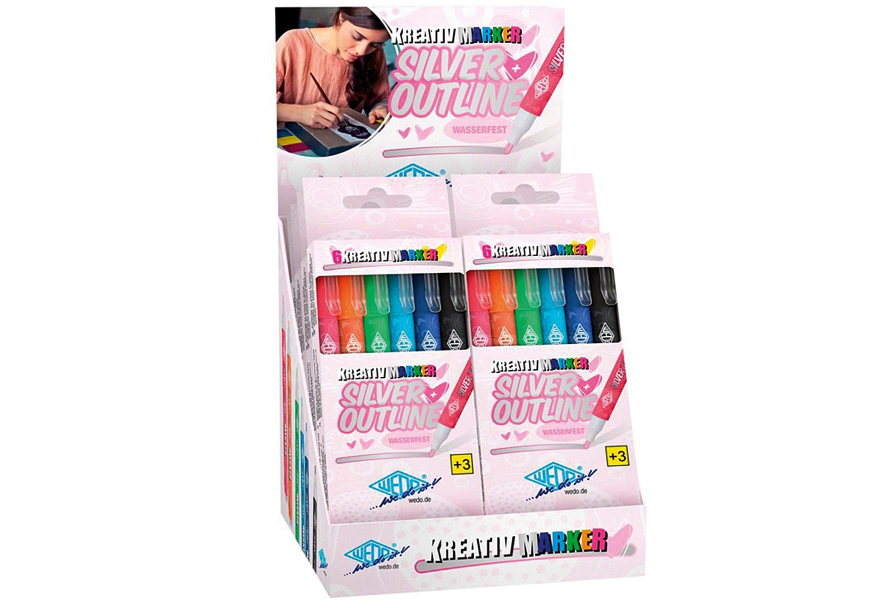 Kreativmarker Set Silver+Out