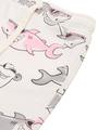 Sweat-Shorts mit Allover-Print 128/134 Loose Fit - Colorful Shark Design