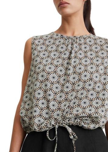 Jersey-Bluse loose S - Multi/muted Blue