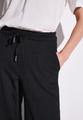 Wide Leg Hose mit Struktur Schwarz 40/30