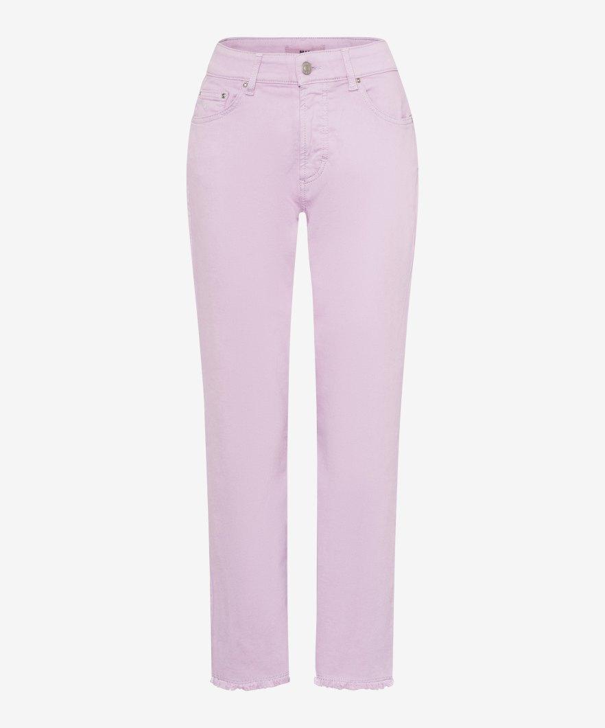 Style Madison S 38 Five-Pocket-Jeans, Damenjeans, Zusätzliche Coinpocket, Einschubtaschen vorn, Aufgesetzte Gesäßtaschen, Hochwertiger Reißverschluss, Straight Fit, Gerader Beinverlauf, Normale Fußweite, 6/8-Länge - Soft Purple