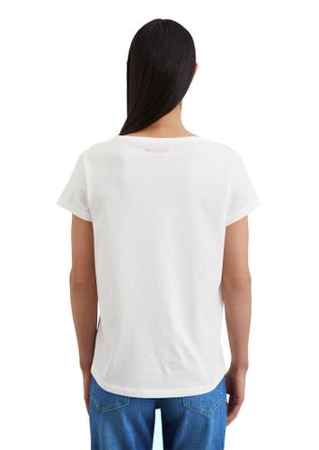 Print-T-Shirt regular Weiß XXL