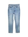 TTLOTTE SLIM STRAIGHT Jeans mit High Waist 28 Straight Fit - Used Mid Stone Blue Denim