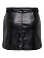 ONLAMAZING-LIORA HW FAUX LEAT SKIRT PNT M - Black