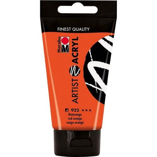 Marabu Artist Acryl Rotorange 75 ml