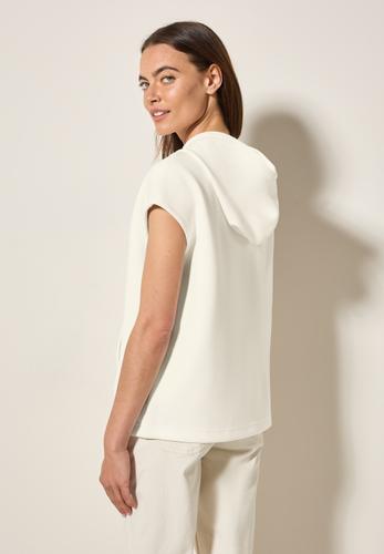 Kurzarm Sweatshirt L - Vanilla White