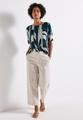 Gemustertes Crinkle Shirt 38 - Tide Blue