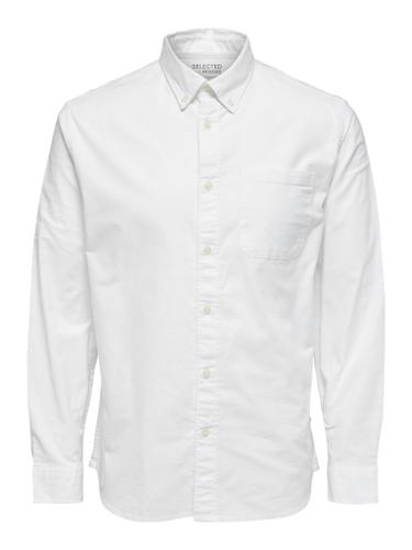 SLHREGRICK-OX SHIRT LS NOOS Weiß S