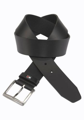 TOMMY HILFIGER Ledergürtel NEW DENTON BELT - Schwarz / 105