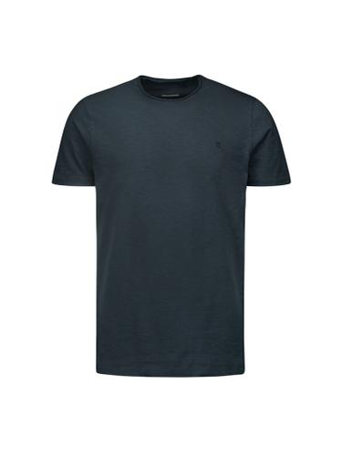 T-Shirt Crewneck Slub Blau S