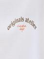 JORPAROS ELEMENT BACK TEE SS CREW JNR 152 Locker geschnitten - Bright White