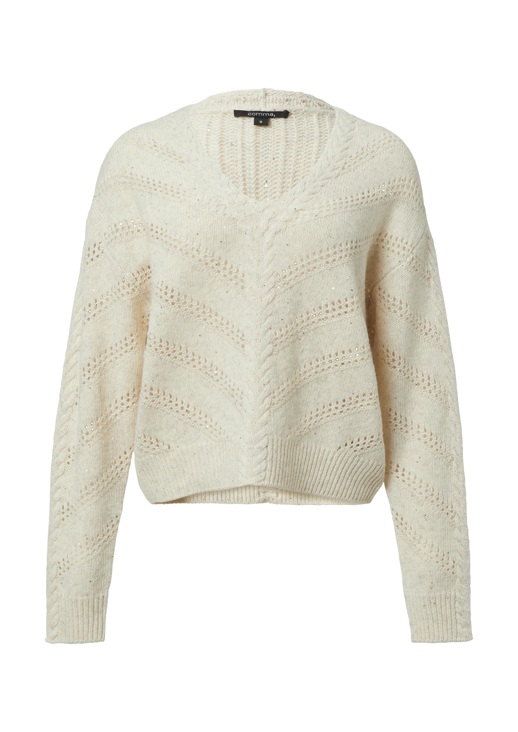 Strickpullover XS - Beige