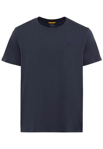 Basic T-Shirt aus nachhaltigem Organic Cotton Blau XL