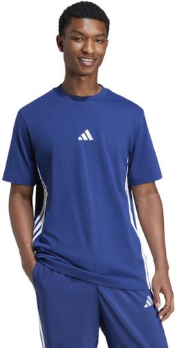 ADIDAS Herren Shirt Essentials 3-Streifen Single Jersey S in Blau