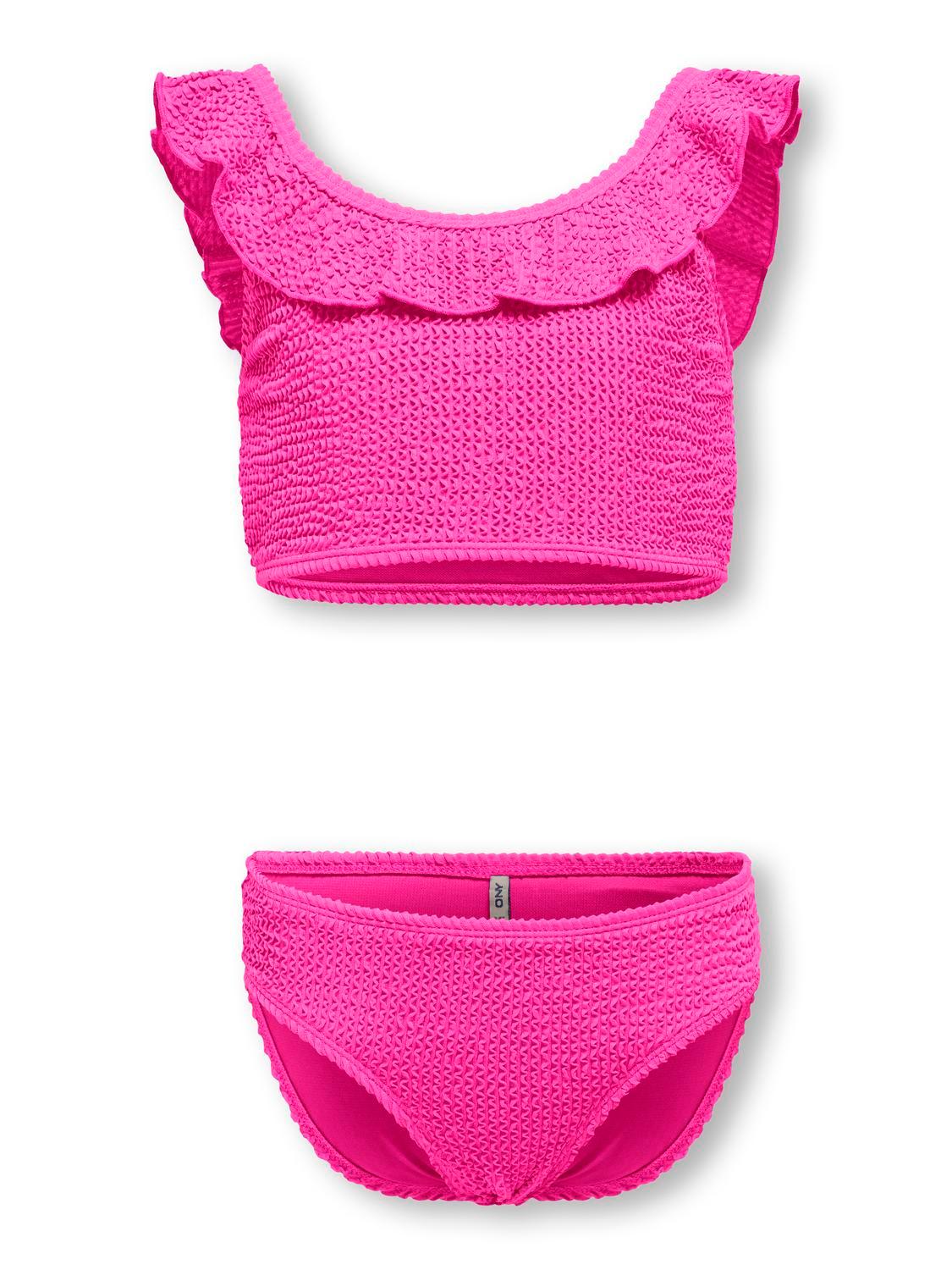 KOGTROPEZ STRUCTURE BIKINI SET ACC 158/164 - Knockout Pink