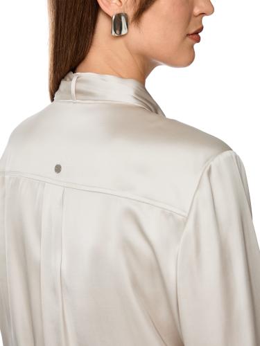 Feminine Bluse mit Schluppe 36 - Smoke