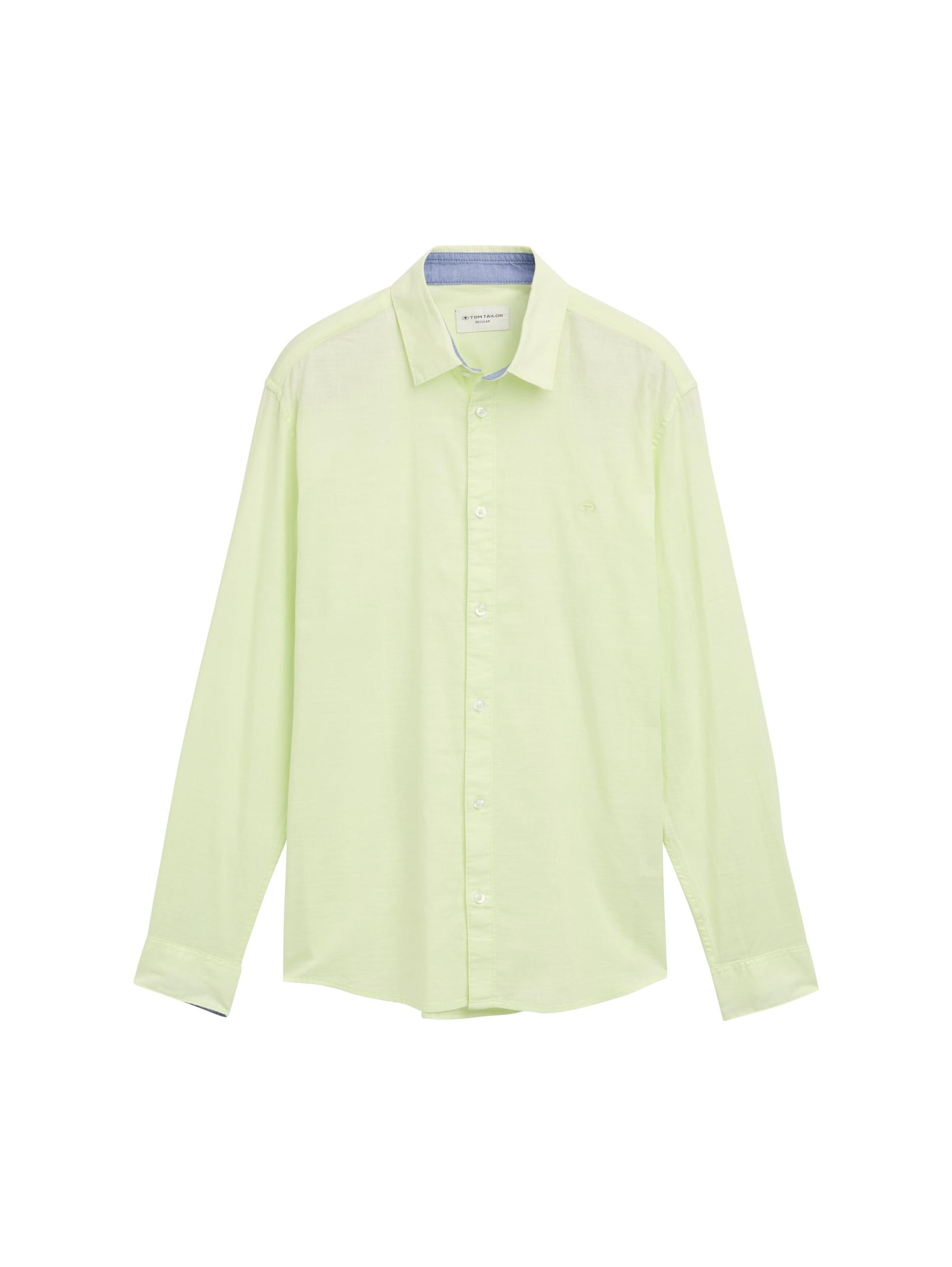 Regular Fit Chambray Hemd XL Regular Fit - Lime Cream Green