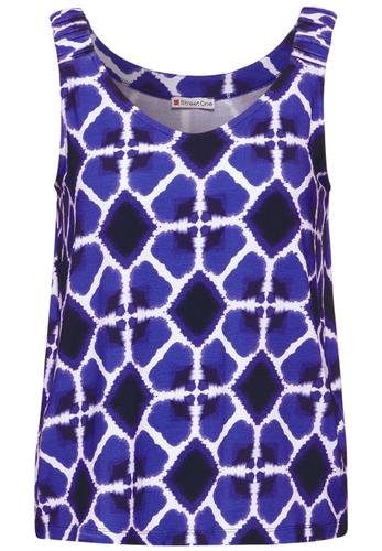Top mit Print 38 - Violet Blue