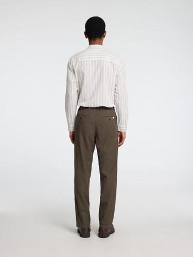 SLH172-SLIMTAPE BRODY LINEN PANT NOOS Grün M